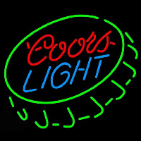 Coors Light Open Bottlecap Beer Sign Neonreclame