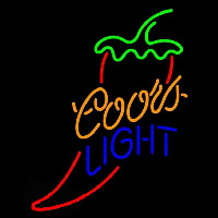 Coors Light Red Chili Pepper Beer Sign Neonreclame