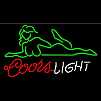 Coors Light Se y Girl Beer Sign Neonreclame