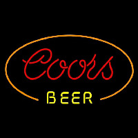 Coors Red Ovel Beer Sign Neonreclame