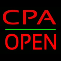 Cpa Block Open Green Line Neonreclame