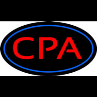 Cpa Oval Blue Neonreclame