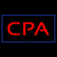 Cpa Rectangle Blue Neonreclame