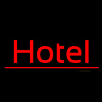 Cursive Red Hotel Neonreclame