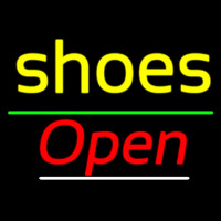 Cursive Shoes Open Neonreclame