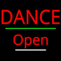 Dance Open Green Line Neonreclame