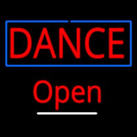 Dance Open White Line Neonreclame