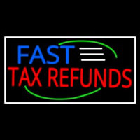 Deco Style Fast Ta  Refunds With White Border Neonreclame