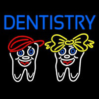 Dentistry With Teeth Logo Neonreclame