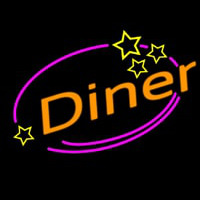 Diner With Star Neonreclame