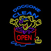 Doggone Clean Open Neonreclame