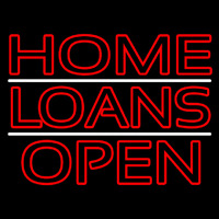 Double Stroke Home Loans Open Neonreclame