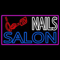 Double Stroke Nail Salon Logo Neonreclame