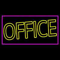 Double Stroke Office Pink Borer Neonreclame