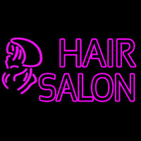 Double Stroke Pink Hair Salon Neonreclame