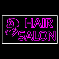 Double Stroke Pink Hair Salon Neonreclame