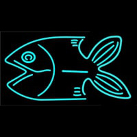 Fish Turquoise 1 Neonreclame