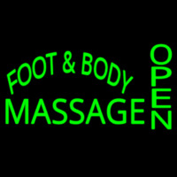 Foot And Body Massage Open Neonreclame