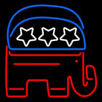 Gop Elephant Republican Party Neonreclame