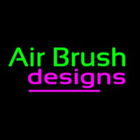 Green Air Brush Design Neonreclame