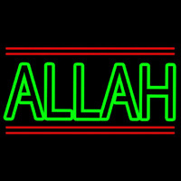 Green Allah Red Line Neonreclame