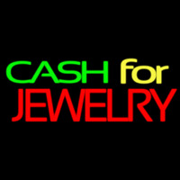 Green Cash For Jewelry Neonreclame