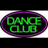 Green Dance Club Pink Border Neonreclame