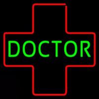 Green Doctor Medical Logo Neonreclame