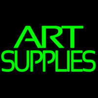 Green Double Stroke Art Supplies Neonreclame