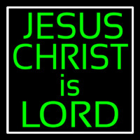 Green Jesus Christ Is Lord Neonreclame