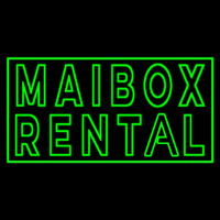 Green Mailbo  Rental Block Neonreclame