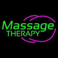 Green Massage Therapy Neonreclame