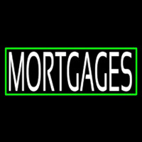 Green Mortgage With Green Border Neonreclame