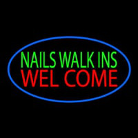 Green Nails Walk Ins Welcome Neonreclame