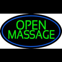 Green Open Massage Neonreclame