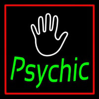 Green Psychic With Red Border Neonreclame