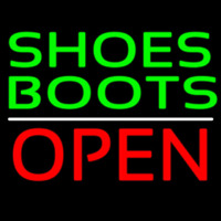 Green Shoes Boots Open Neonreclame