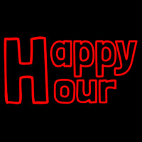 H For Happy Hour Neonreclame