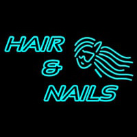 Hair And Nails Double Stroke Neonreclame