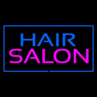 Hair Salon Rectangle Blue Neonreclame