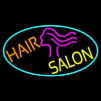 Hair Salon With Girl Logo Neonreclame