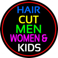 Haircut Men Women And Kids Neonreclame