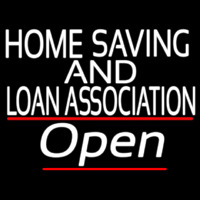 Home Savings And Loan Association Open Neonreclame