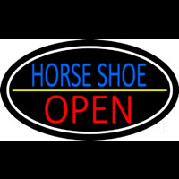 Horseshoe Open With Border Neonreclame