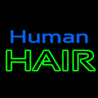 Human Hair Neonreclame