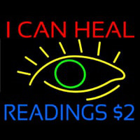 I Can Heal Readings With Eye Neonreclame