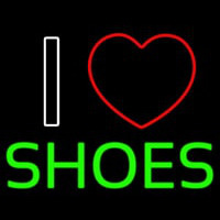 I Love Shoes Heart Logo Neonreclame