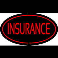 Insurance Oval Red Neonreclame