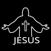 Jesus Christian Cross Neonreclame