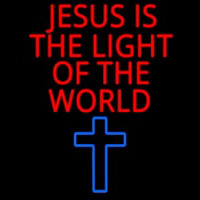 Jesus Is The Light Of The World Neonreclame